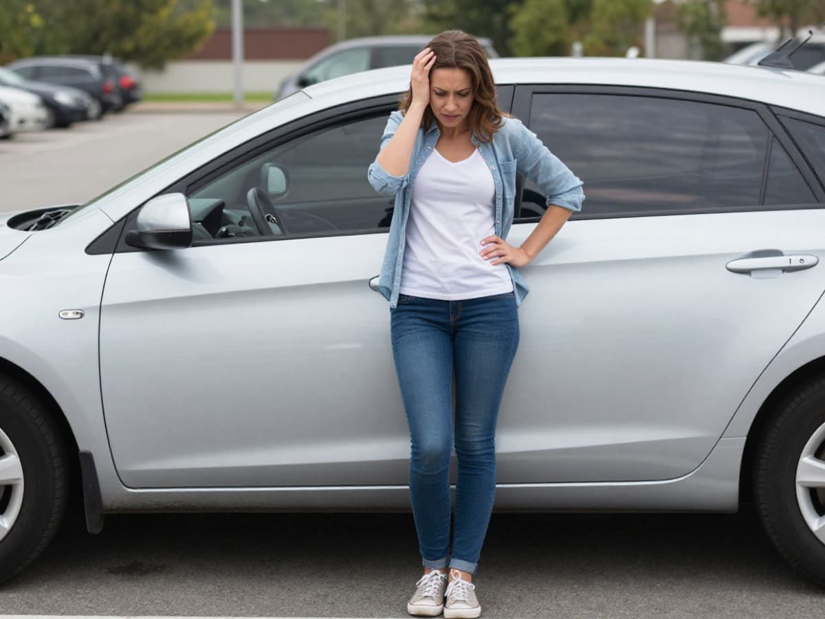 Woman locked out of her car